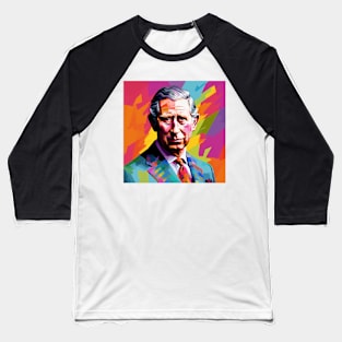 Charles III Pop Art 4 Baseball T-Shirt